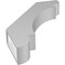 Ekena Millwork 3 1/2-in. W x 20-in. D x 28-in. H Olympic Architectural Grade PVC Knee Brace BRCP035X20X28OLY - alternate 4
